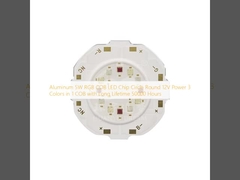 Aluminum 5W RGB COB LED Chip Circle Round 12V Power 3 Colors in 1 COB with Long Lifetime 50000 Hours